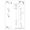 Lampa wisząca PRYSM 1 czarna zwis SL.1400 SOLLUX LIGHTING