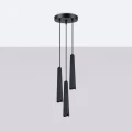 Lampa wisząca PRYSM 3P czarna zwis SL.1401 SOLLUX LIGHTING