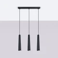 Lampa wisząca PRYSM 3L czarna zwis SL.1402 SOLLUX LIGHTING