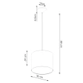 Lampa wisząca NOVA 30 czarna zwis SL.1405 SOLLUX LIGHTING