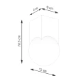 Lampa sufitowa SOLIS naturalne drewno plafon SL.1407 SOLLUX LIGHTING
