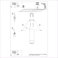 Lampa sufitowa NERO 22,5 czarny/chrom plafon SL.1409 SOLLUX LIGHTING
