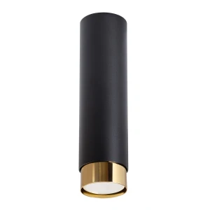 Lampa sufitowa NERO 22,5 czarny/złoty plafon SL.1411 SOLLUX LIGHTING