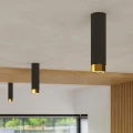 Lampa sufitowa NERO 22,5 czarny/złoty plafon SL.1411 SOLLUX LIGHTING