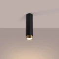 Lampa sufitowa NERO 22,5 czarny/złoty plafon SL.1411 SOLLUX LIGHTING