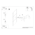 Lampa ścienna VECTOR czarna kinkiet SL.1445 SOLLUX LIGHTING