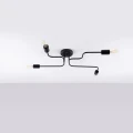 Lampa sufitowa VECTOR 4 czarna plafon SL.1446 SOLLUX LIGHTING