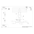 Lampa sufitowa VECTOR 6 czarna plafon SL.1447 SOLLUX LIGHTING