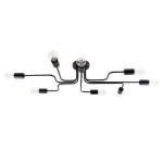 Lampa sufitowa VECTOR 8 czarna plafon SL.1448 SOLLUX LIGHTING