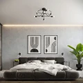 Lampa ścienna LEVAR czarna kinkiet SL.1454 SOLLUX LIGHTING