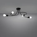Lampa wisząca LEVAR 4 czarna żyrandol SL.1455 SOLLUX LIGHTING