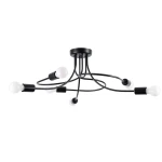 Lampa wisząca LEVAR 6 czarna żyrandol SL.1456 SOLLUX LIGHTING