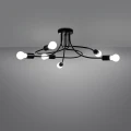 Lampa wisząca LEVAR 6 czarna żyrandol SL.1456 SOLLUX LIGHTING