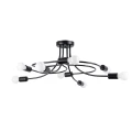 Lampa wisząca LEVAR 8 czarna żyrandol SL.1457 SOLLUX LIGHTING