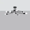 Lampa wisząca LEVAR 8 czarna żyrandol SL.1457 SOLLUX LIGHTING