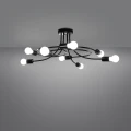 Lampa wisząca LEVAR 8 czarna żyrandol SL.1457 SOLLUX LIGHTING