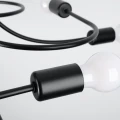 Lampa wisząca LEVAR 8 czarna żyrandol SL.1457 SOLLUX LIGHTING