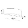 Lampa ścienna ATENA 20 kinkiet Ceramiczny SL.1458 SOLLUX LIGHTING
