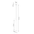 Lampa wisząca BLISS 1 czarna zwis SL.1462 SOLLUX LIGHTING