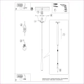 Lampa wisząca BLISS 1 czarna zwis SL.1462 SOLLUX LIGHTING