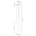 Lampa wisząca BLISS 3P czarna zwis SL.1463 SOLLUX LIGHTING
