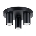 Lampa sufitowa LAGOS 3P czarna plafon SL.1466 SOLLUX LIGHTING
