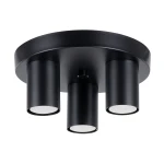 Lampa sufitowa LAGOS 3P czarna plafon SL.1466 SOLLUX LIGHTING