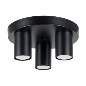 Lampa sufitowa LAGOS 3P czarna plafon SL.1466 SOLLUX LIGHTING