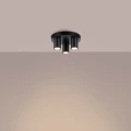 Lampa sufitowa LAGOS 3P czarna plafon SL.1466 SOLLUX LIGHTING