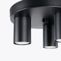 Lampa sufitowa LAGOS 3P czarna plafon SL.1466 SOLLUX LIGHTING