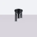Lampa sufitowa LAGOS 5P czarna plafon SL.1467 SOLLUX LIGHTING