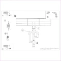 Lampa sufitowa LAGOS 5P czarna plafon SL.1467 SOLLUX LIGHTING