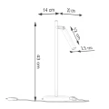 Lampa biurkowa PASTELO czarna lampka biurkowa SL.1469 SOLLUX LIGHTING