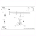 Lampa wisząca EMBER 3 biała żyrandol SL.1474 SOLLUX LIGHTING