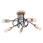 Lampa wisząca EMBER 5 czarna żyrandol SL.1478 SOLLUX LIGHTING