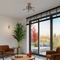 Lampa wisząca EMBER 5 czarna żyrandol SL.1478 SOLLUX LIGHTING