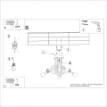 Lampa wisząca EMBER 5 czarna żyrandol SL.1478 SOLLUX LIGHTING