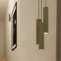 Lampa wisząca LAGOS 1 zielona oliwka zwis SL.1484 SOLLUX LIGHTING