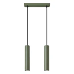 Lampa wisząca LAGOS 2 zielona oliwka zwis SL.1485 SOLLUX LIGHTING
