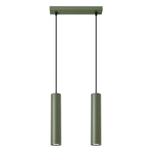Lampa wisząca LAGOS 2 zielona oliwka zwis SL.1485 SOLLUX LIGHTING