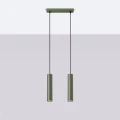 Lampa wisząca LAGOS 2 zielona oliwka zwis SL.1485 SOLLUX LIGHTING