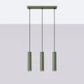 Lampa wisząca LAGOS 3L zielona oliwka zwis SL.1486 SOLLUX LIGHTING