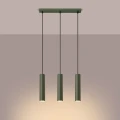 Lampa wisząca LAGOS 3L zielona oliwka zwis SL.1486 SOLLUX LIGHTING