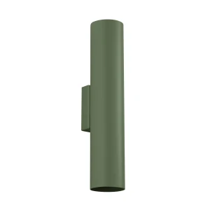 Lampa ścienna LAGOS 2 zielony oliwkowy kinkiet SL.1488 SOLLUX LIGHTING