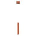 Lampa wisząca LAGOS 1 ochra czerwona zwis SL.1489 SOLLUX LIGHTING