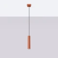 Lampa wisząca LAGOS 1 ochra czerwona zwis SL.1489 SOLLUX LIGHTING