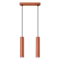 Lampa wisząca LAGOS 2 ochra czerwona zwis SL.1490 SOLLUX LIGHTING