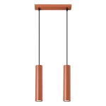 Lampa wisząca LAGOS 2 ochra czerwona zwis SL.1490 SOLLUX LIGHTING