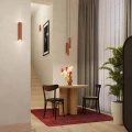 Lampa wisząca LAGOS 2 ochra czerwona zwis SL.1490 SOLLUX LIGHTING