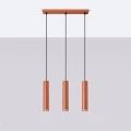 Lampa wisząca LAGOS 3L ochra czerwona zwis SL.1491 SOLLUX LIGHTING